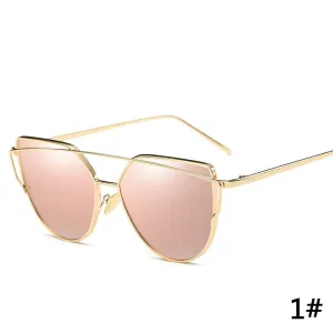 1 Pcs Fashion Styly Sunglasses Metal Frame Sun Glasses For Women Brand Designer Vintage Glasses Square Mirror Shades UV400 Gafas