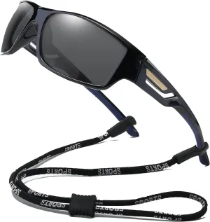 100 CLASSIC Polarized Sports Sunglasses TR90 Unbreakable Frame for Men Women Running Cycling Fishing Golf Baseball