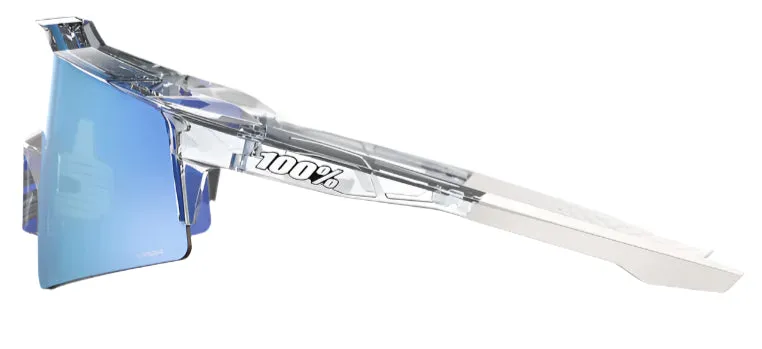 100 Percent Speedcraft SL  Sunglasses - Polished Translucent Clear - HiPER Blue