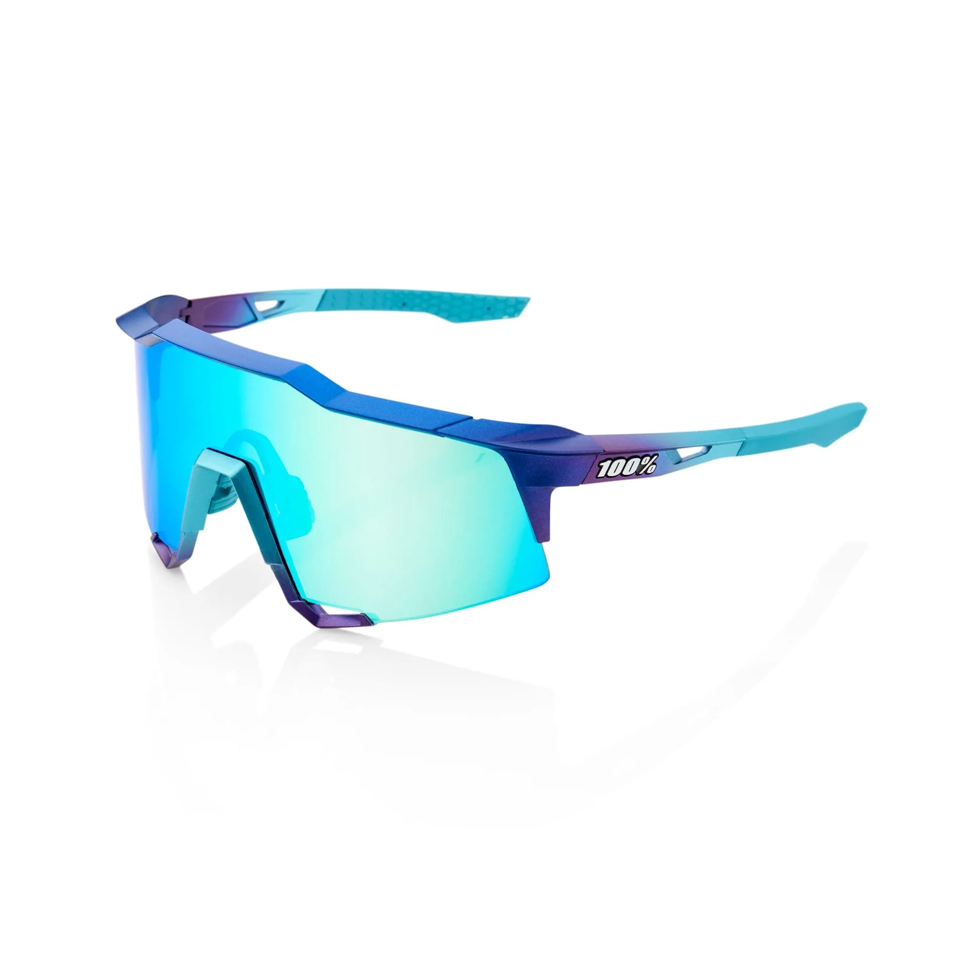 100 Percent Speedcraft Sunglasses Matte Metallic/Blue Topaz Lens