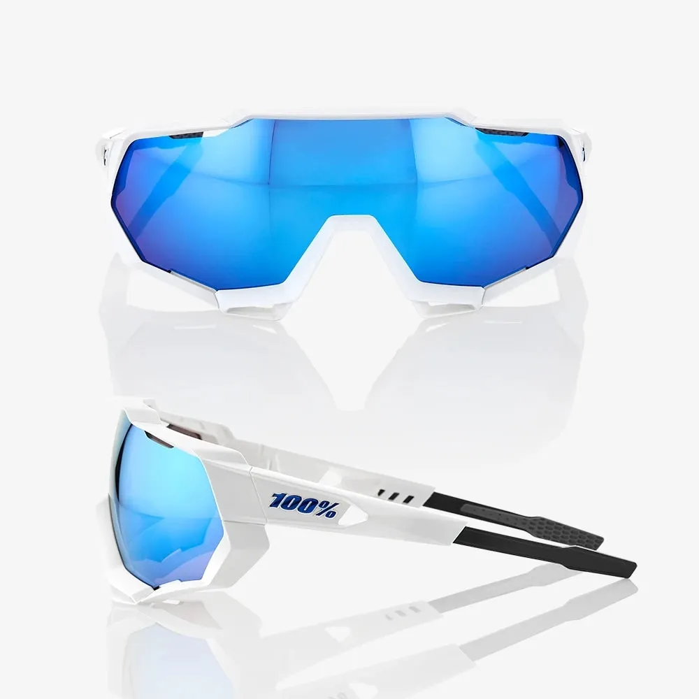 100% - SpeedTrap - Matte White/HiPER Blue Multilayer (61023-000-76)