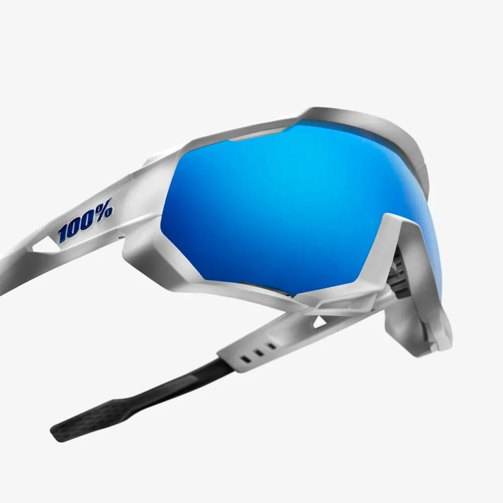 100% - SpeedTrap - Matte White/HiPER Blue Multilayer (61023-000-76)