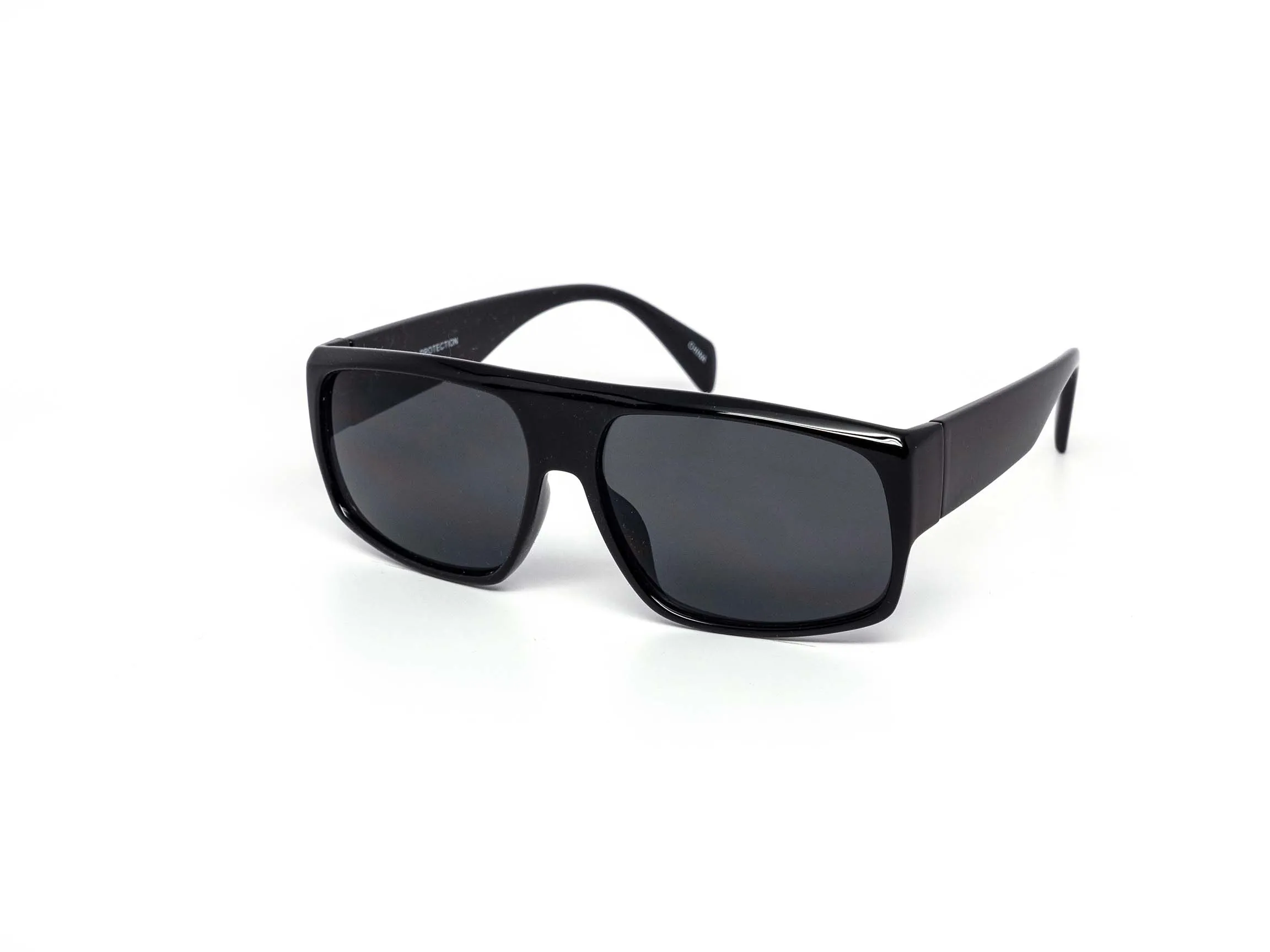 12 Pack: Black-on-black No Label Locs Style Wholesale Sunglasses