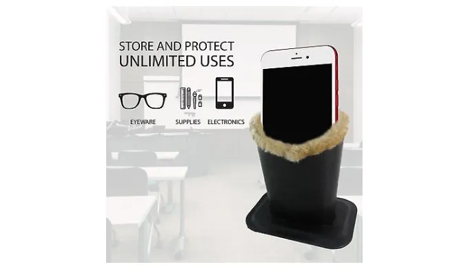 2 PACK: Upright Eyeglasses Holder With Soft Plush Lining - Ships Same/Next Day!