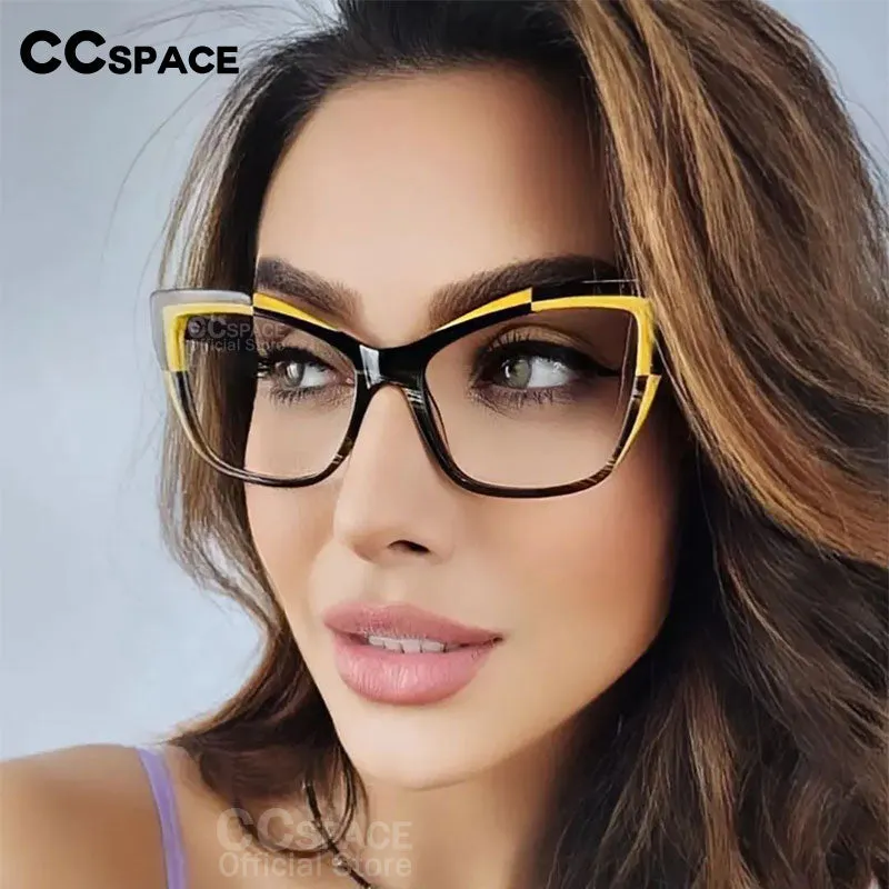 55485 Fashion TR90 Anti Blue Light Blocking Cat Eye Glasses Frame