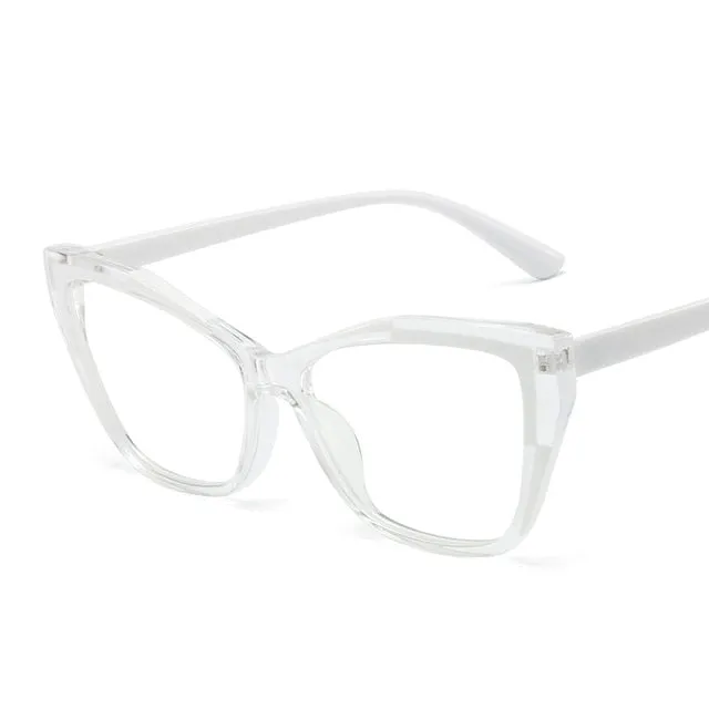 55485 Fashion TR90 Anti Blue Light Blocking Cat Eye Glasses Frame