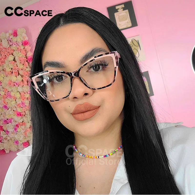 55485 Fashion TR90 Anti Blue Light Blocking Cat Eye Glasses Frame