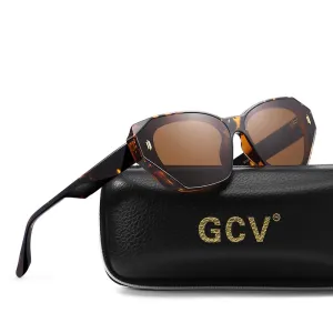Acetate Cat Eye Polarized Sunglasses Women UV400 Fashion Eyewear