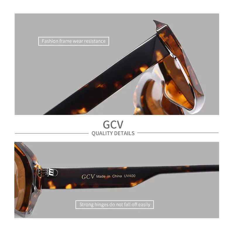 Acetate Cat Eye Polarized Sunglasses Women UV400 Fashion Eyewear