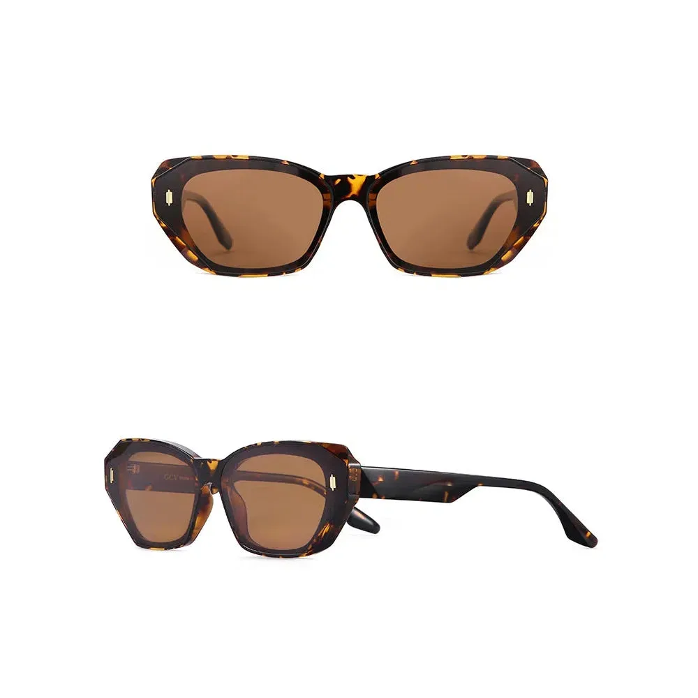 Acetate Cat Eye Polarized Sunglasses Women UV400 Fashion Eyewear