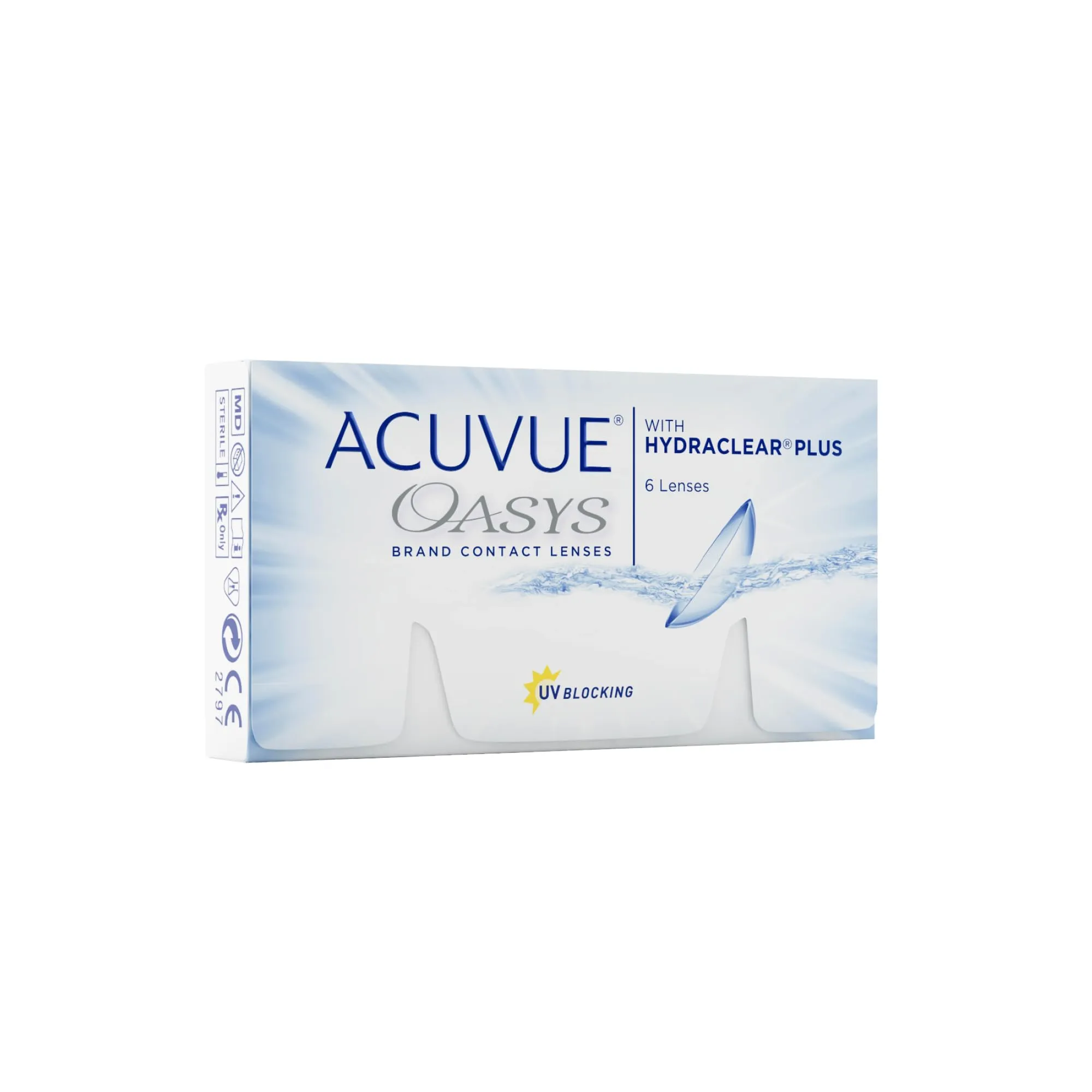 ACUVUE OASYS contact lenses - 2-week lenses for day and night with -4.75 dpt and BC 8.8 - UV protection, protection against drying out & extremely comfortable to wear - 6 lenses