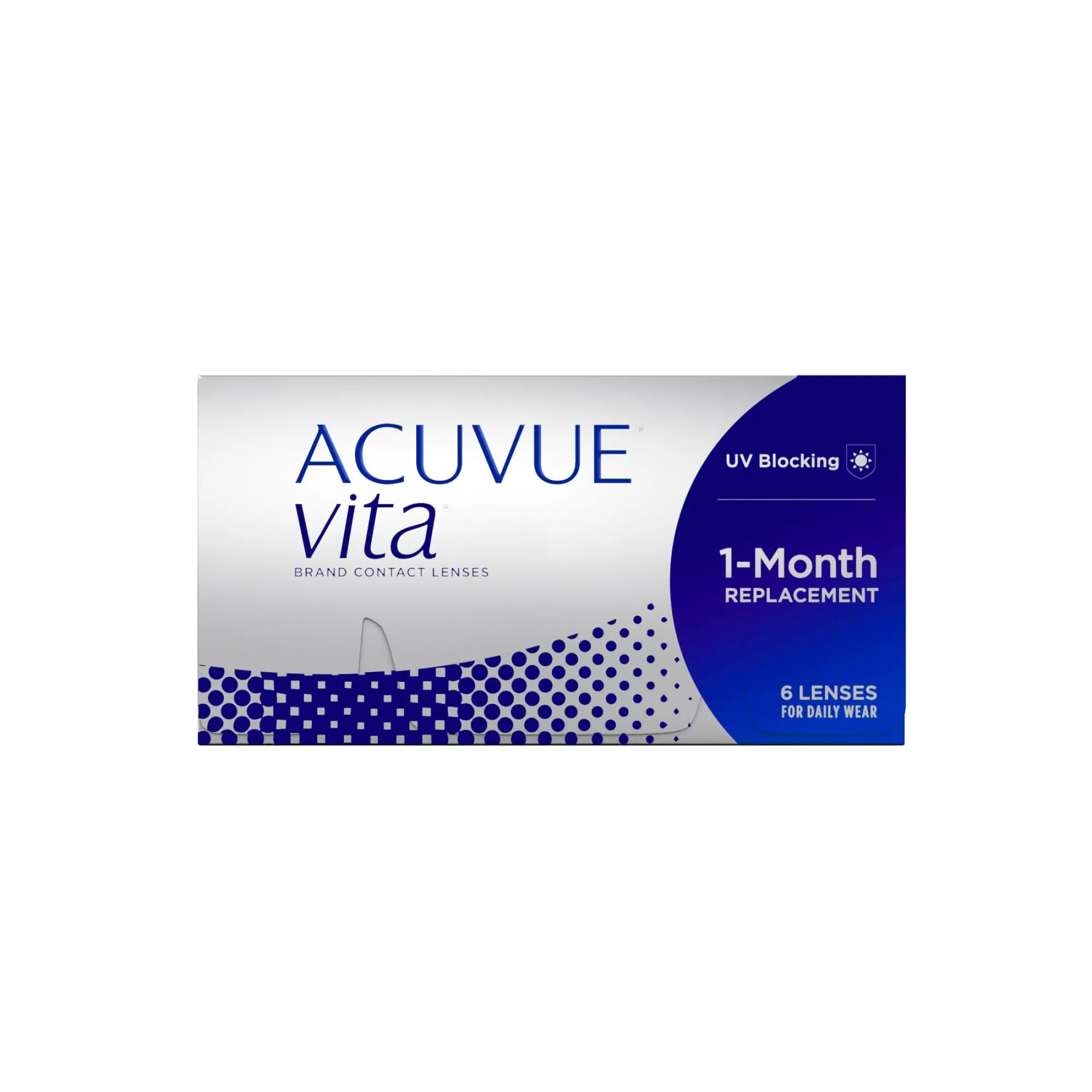 ACUVUE Vita monthly contact lenses with comfortable wearing comfort - all month long - -4.5 dpt & BC 8.8 - with UV protection & consistently high moisture content - 6 lenses
