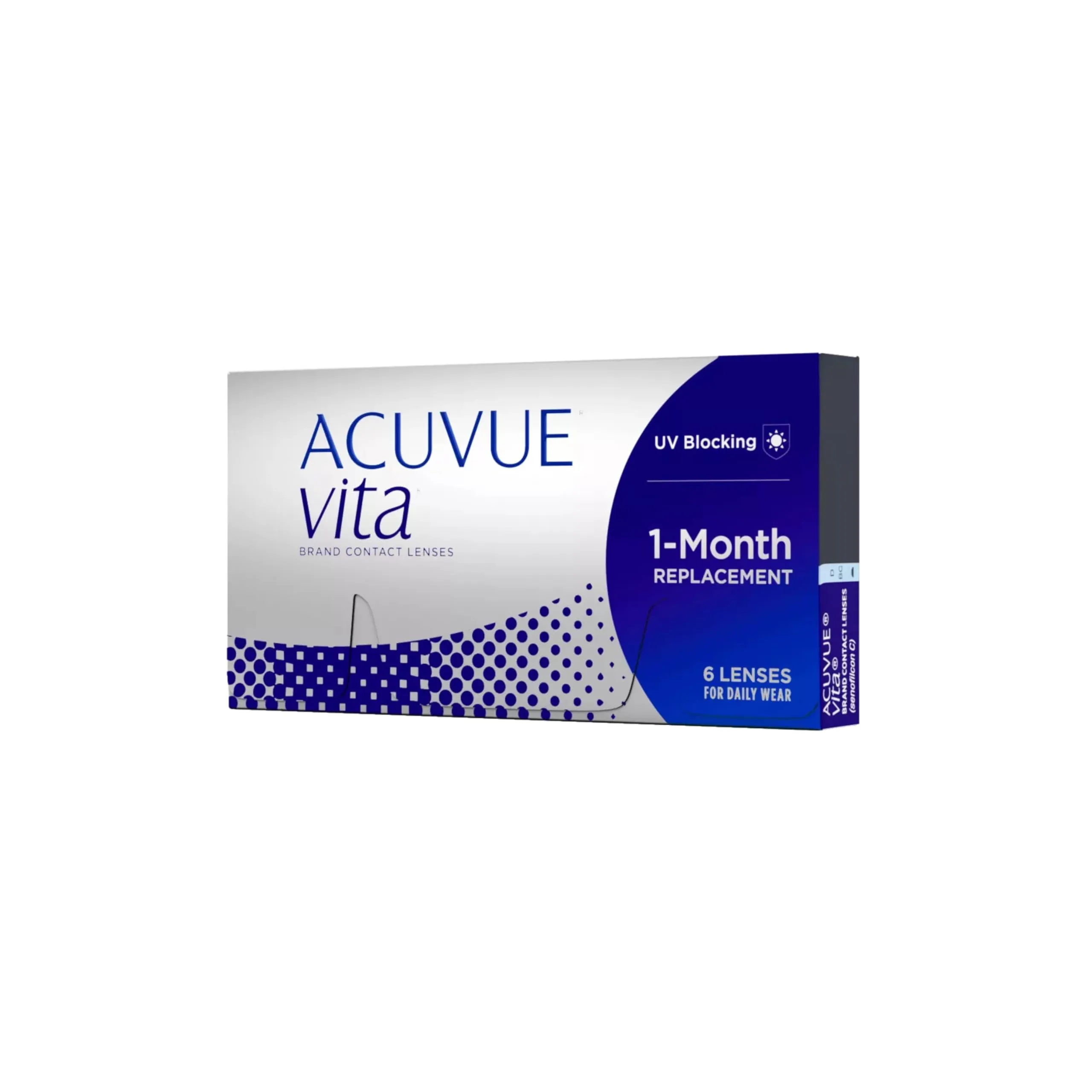 ACUVUE Vita monthly contact lenses with comfortable wearing comfort - all month long - -4.5 dpt & BC 8.8 - with UV protection & consistently high moisture content - 6 lenses