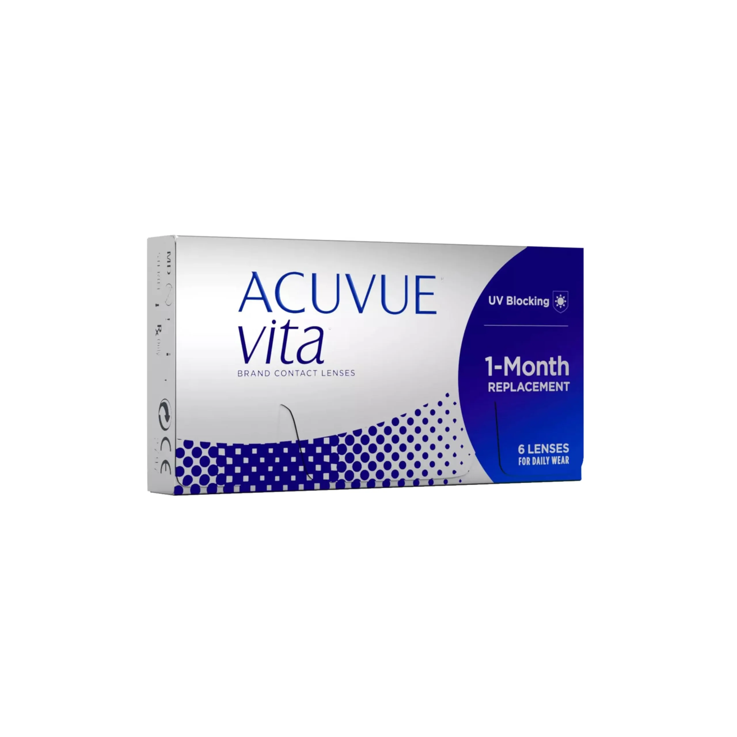 ACUVUE Vita monthly contact lenses with comfortable wearing comfort - all month long - -4.5 dpt & BC 8.8 - with UV protection & consistently high moisture content - 6 lenses