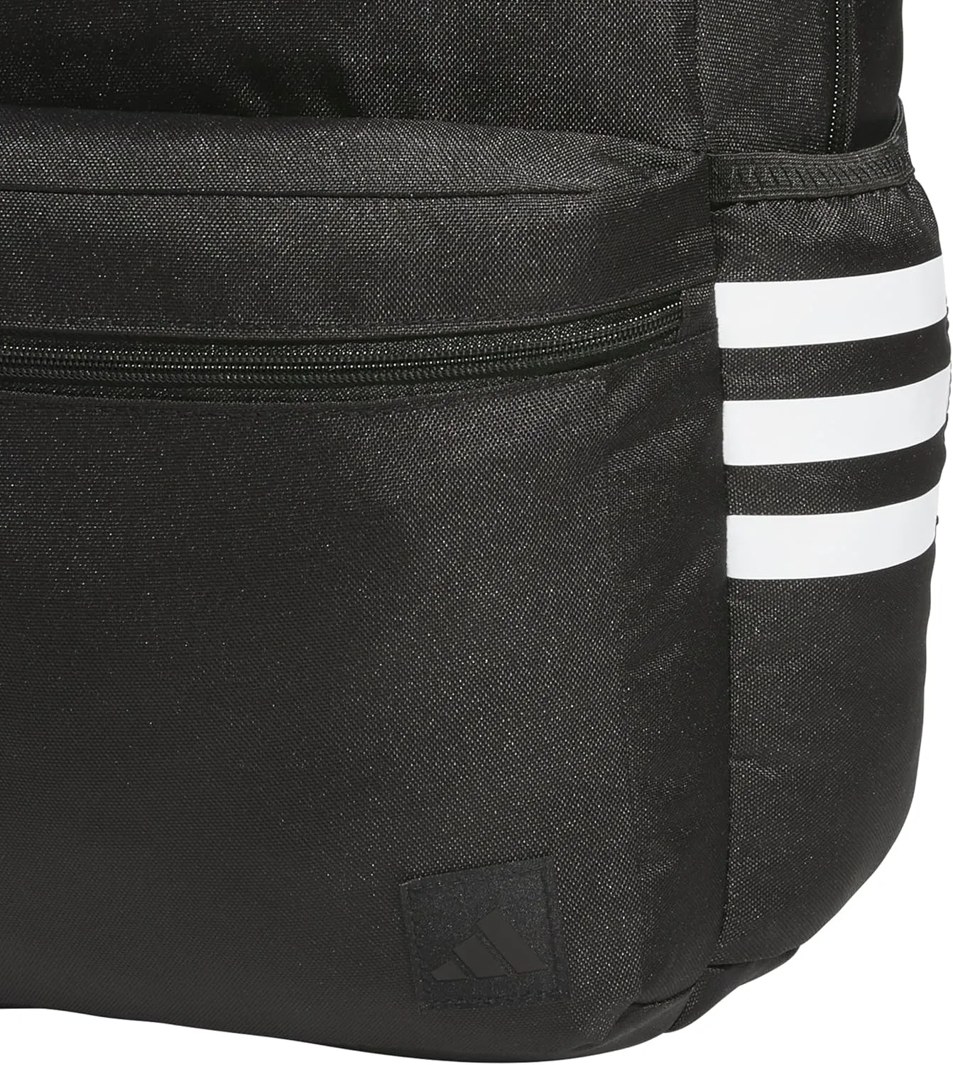 adidas Classic 3-Stripe Durable Backpack Student Athletic Sport Laptop Book Bag, Black/5.0, One Size