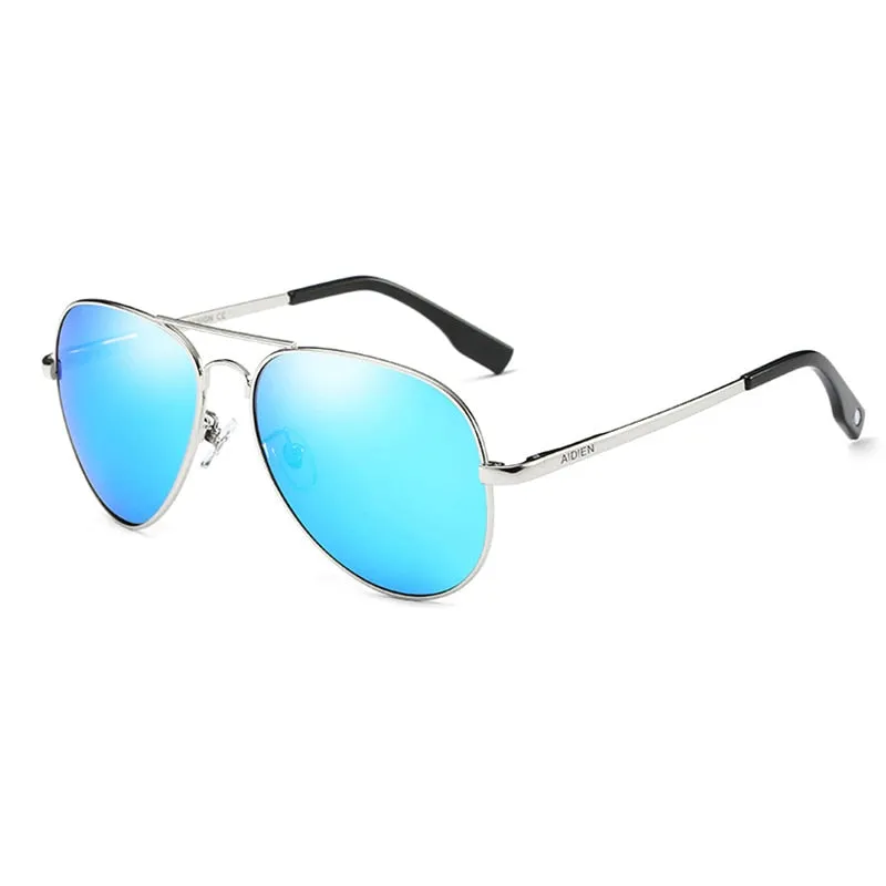 Aidien Unisex Full Rim Alloy Round Myopic Reading Glasses Sunglasses  6606