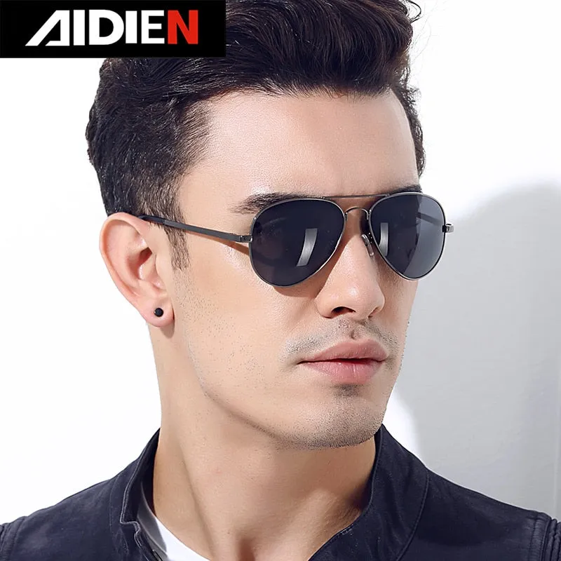 Aidien Unisex Full Rim Alloy Round Myopic Reading Glasses Sunglasses  6606