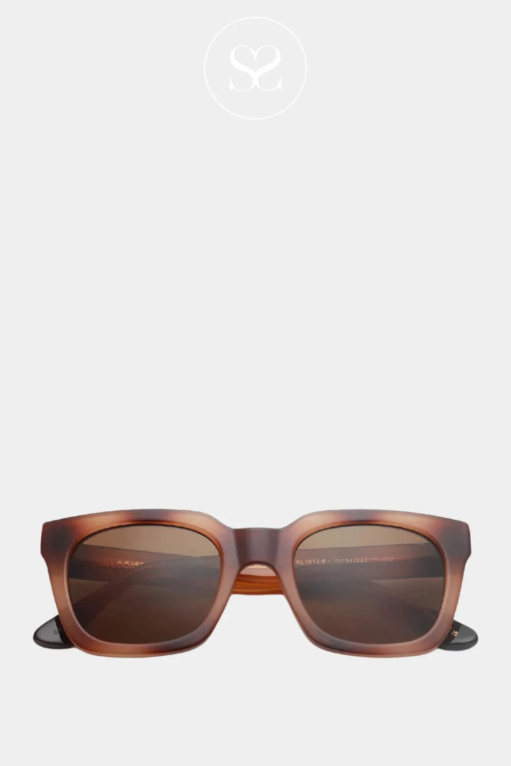 A.KJAERBEDE NANCY DEMI BROWN SUNGLASSES