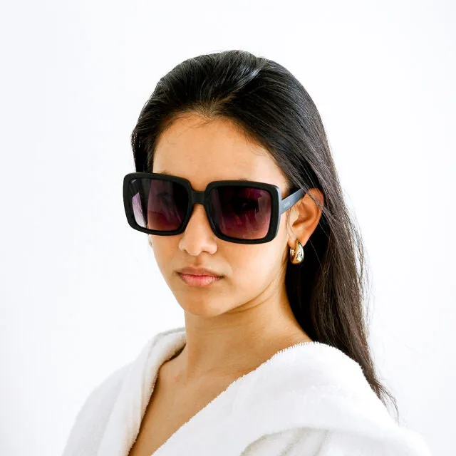 ALESSIA BUTTERFLY SUNGLASSES - Black
