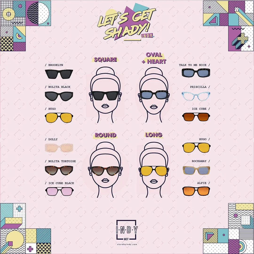 Alfie INDY Vintage-Inspired Orange Sunglasses