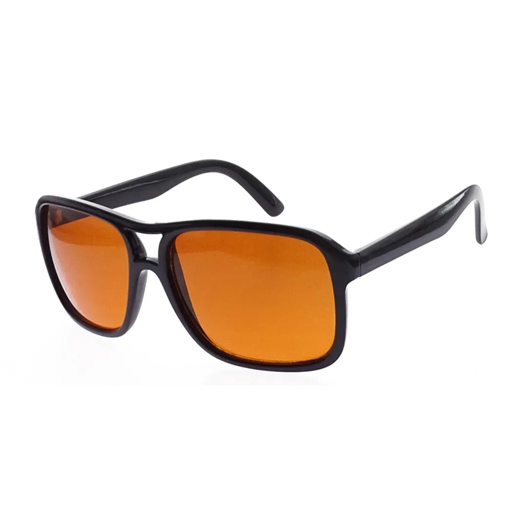 Alfie INDY Vintage-Inspired Orange Sunglasses