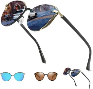 Aluminum Magnesium Men Polarized Sunglasses, Retro Sports Aviator Sun glass, Free Polarized UV Protection Sunglasses