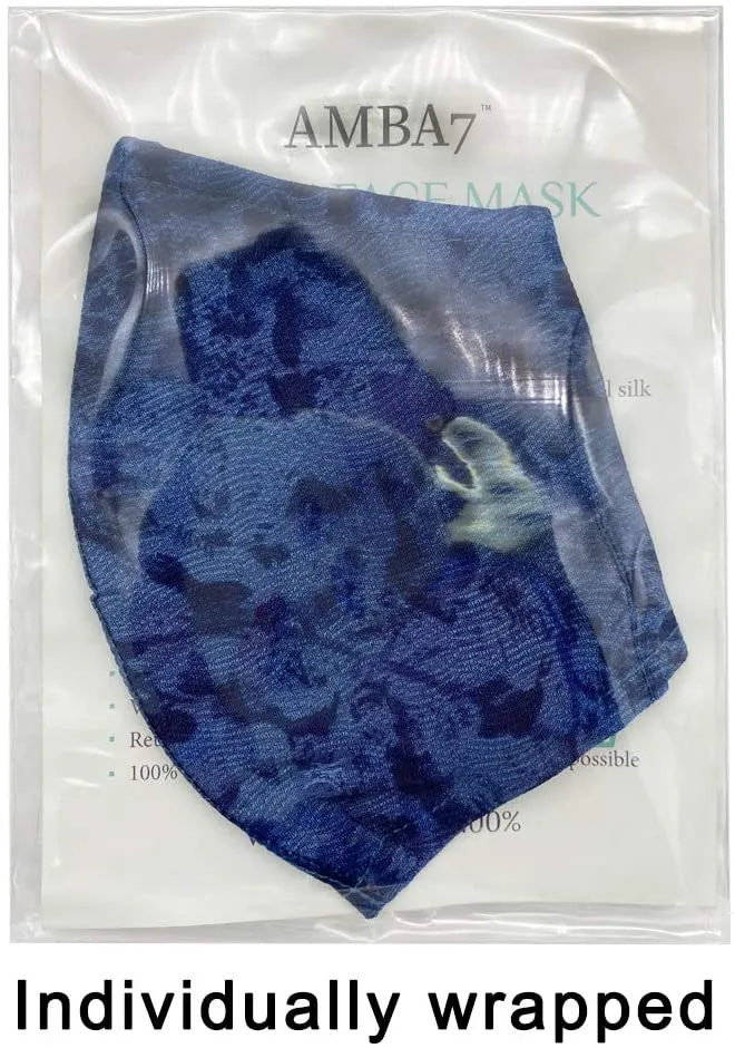 Amba7 Washable Reusable Breathable Cloth Face Mask - Machine Washable Double Layer Protection, Unisex (US In stock) (3pc - Woven Series Mask with 30 PCS Filter)