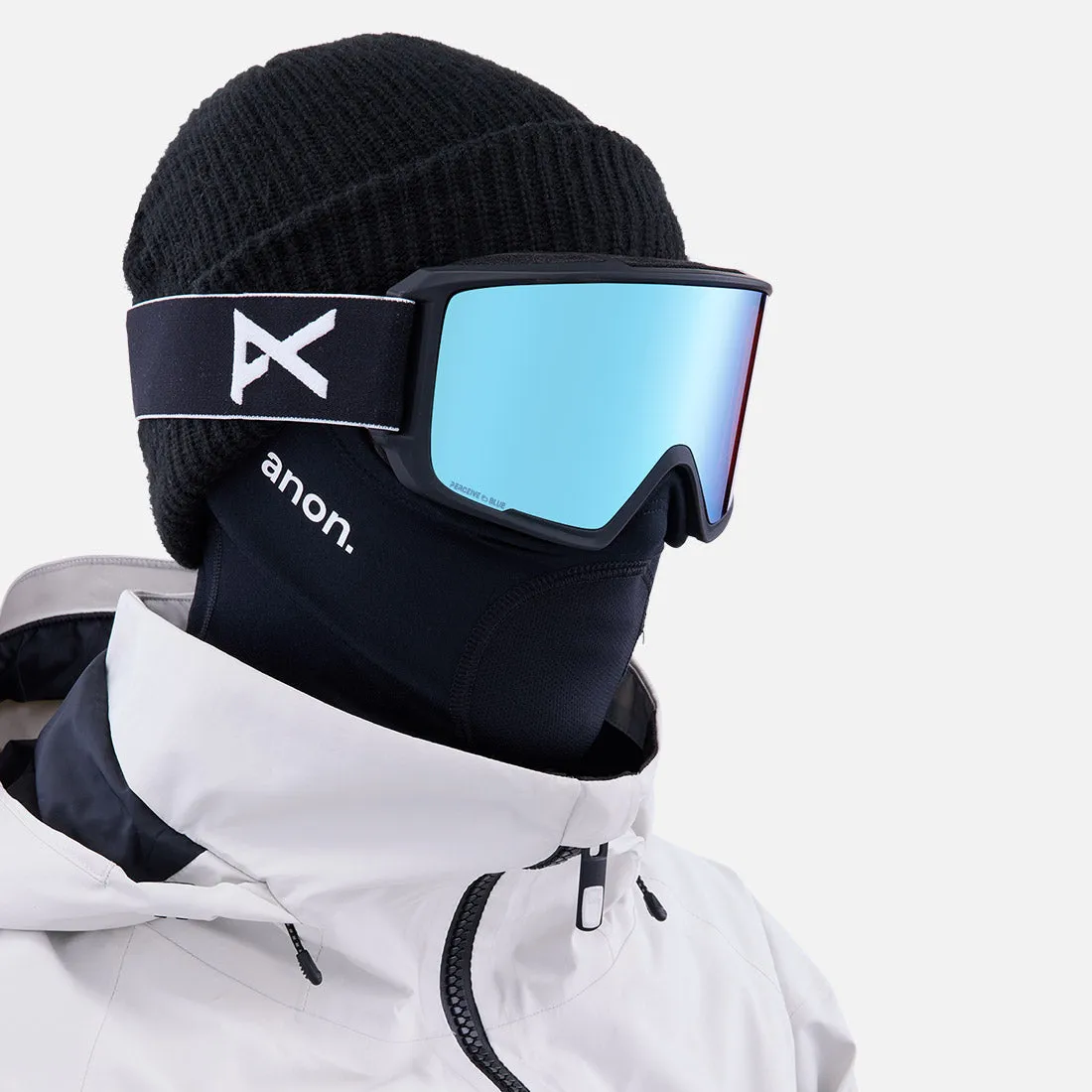 ANON M3 Goggle    MFI Facemask 2025 - Black/Perceive Variable Blue