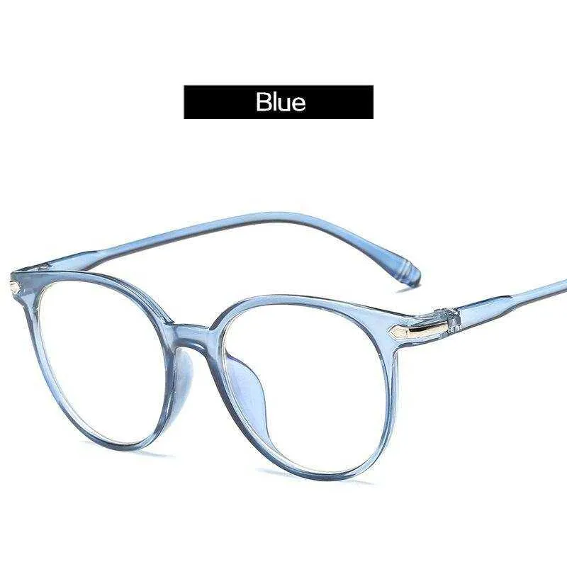 Anti Blue Light Eyeglasses Frame Vintage Round Clear Lens