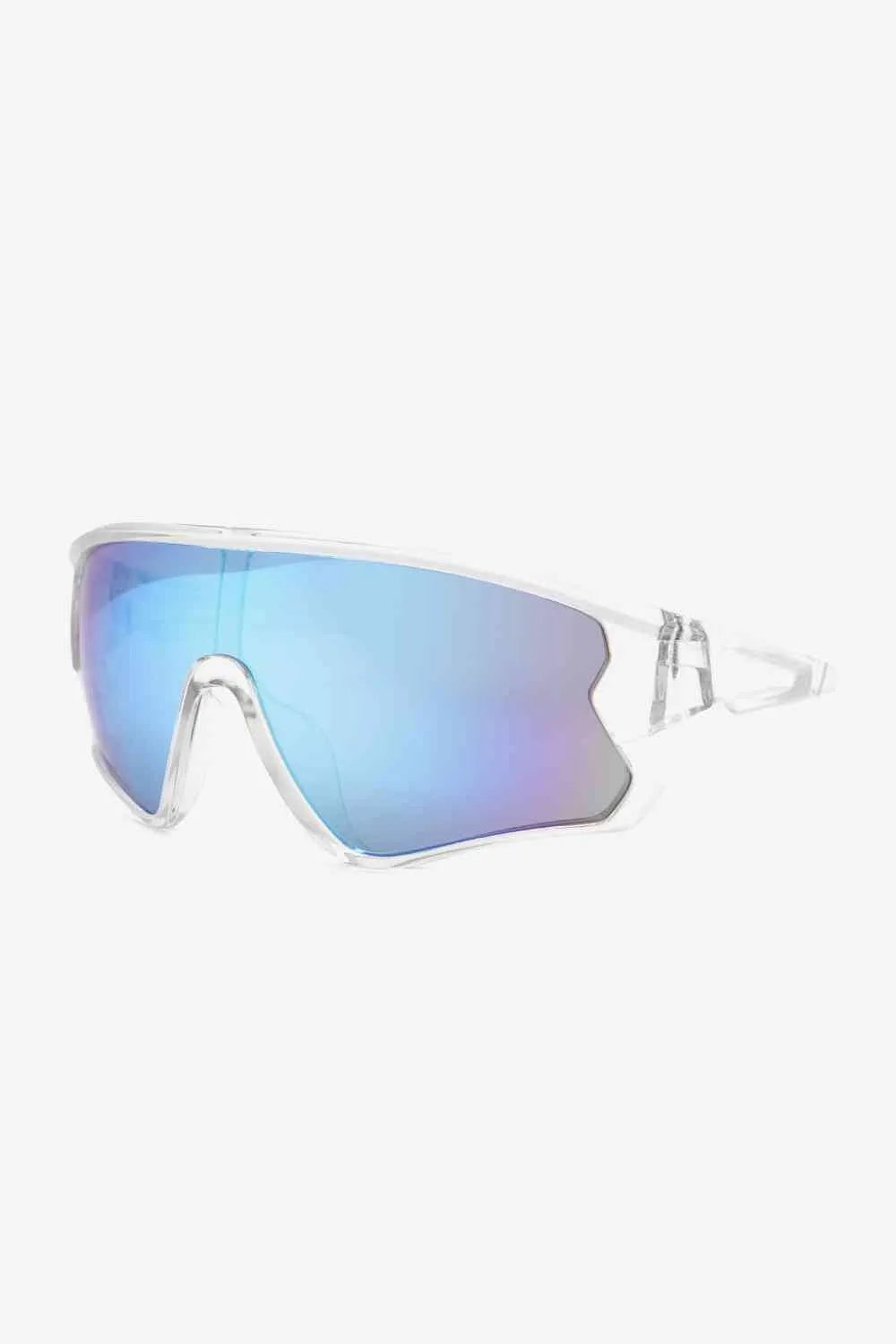 Aviator Polycarbonate Shield Sunglasses