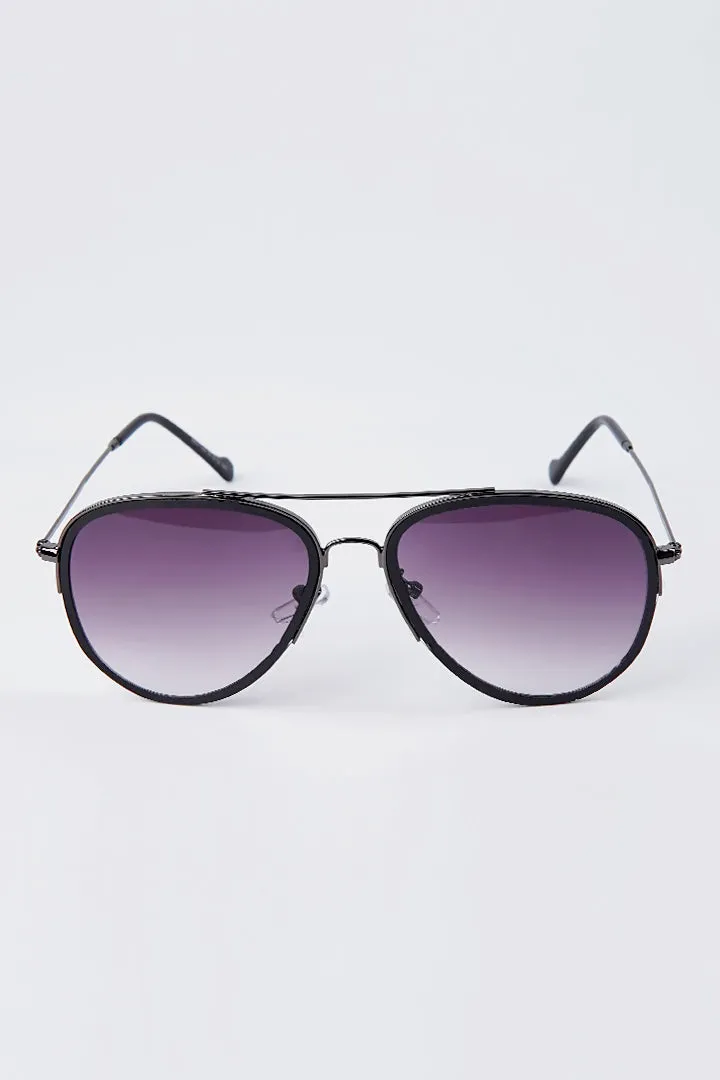 Aviator Sunglasses - Black