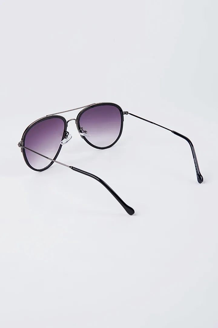 Aviator Sunglasses - Black