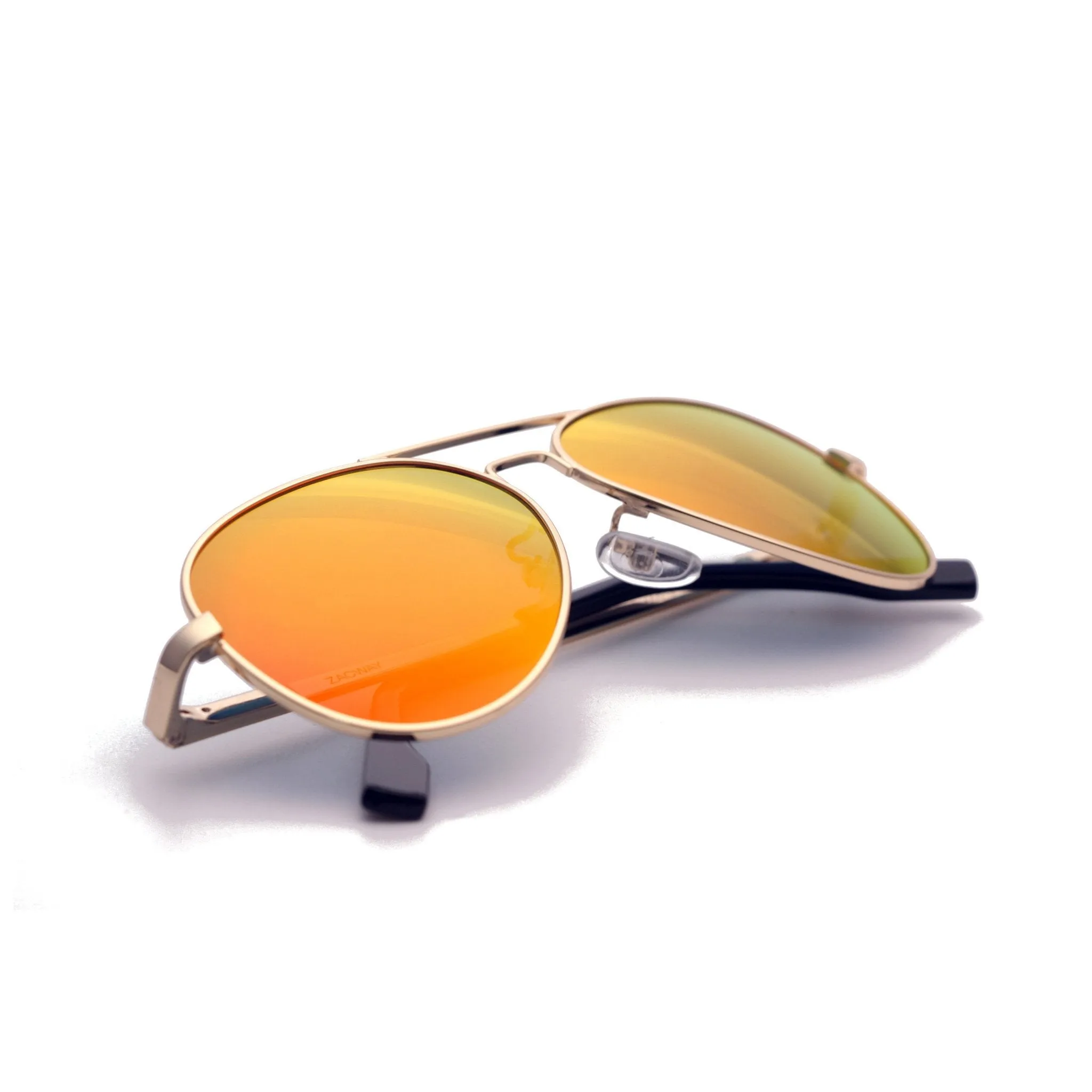 AVRO1038 - Small Polarized Metal Aviator Sunglasses