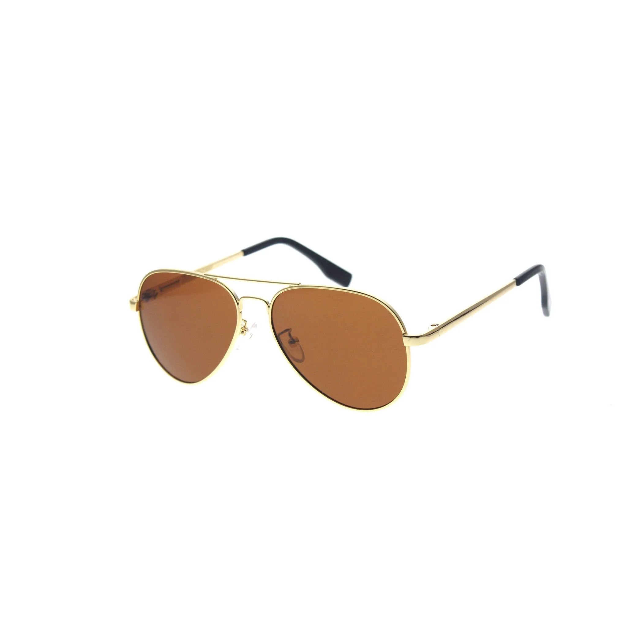 AVRO1038 - Small Polarized Metal Aviator Sunglasses