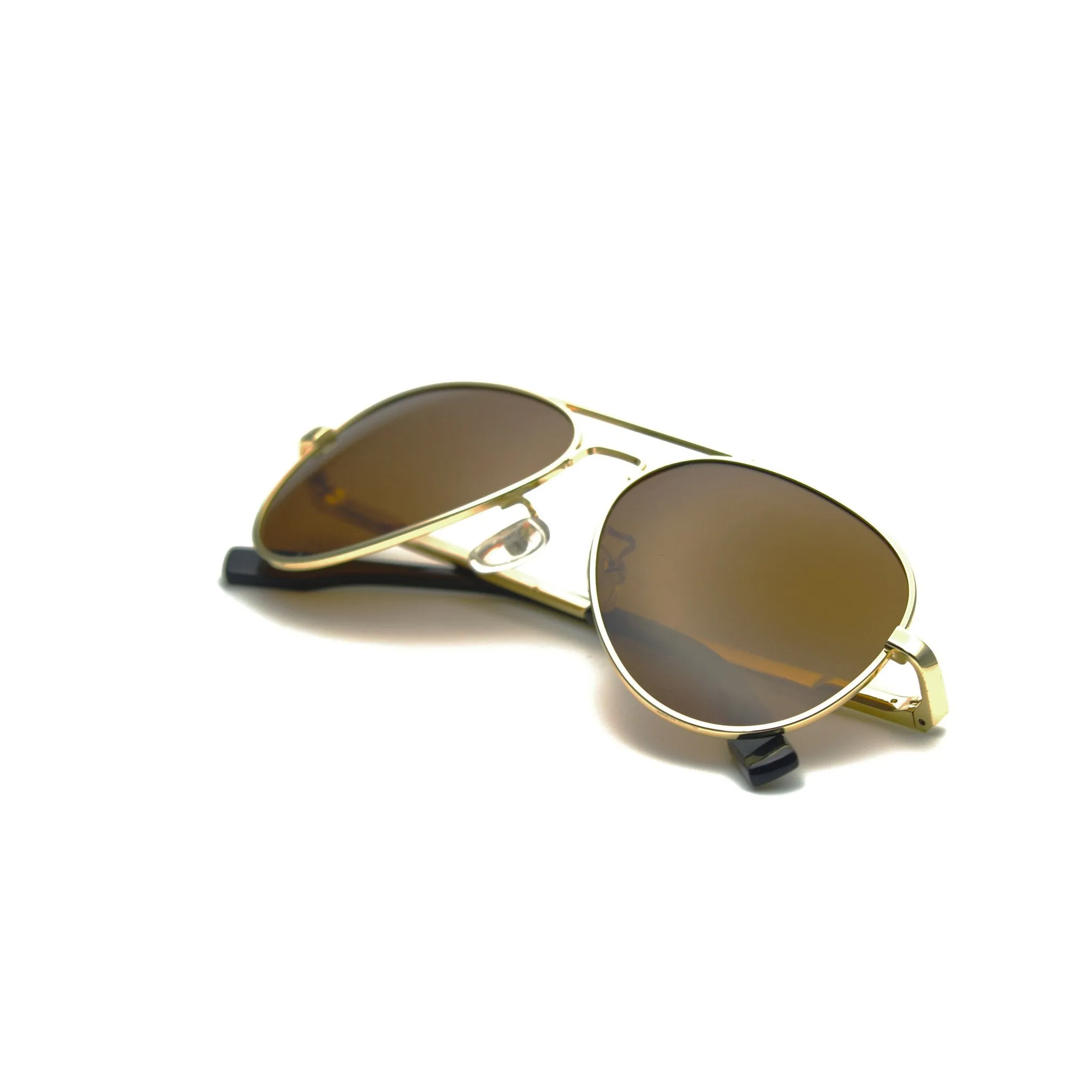 AVRO1038 - Small Polarized Metal Aviator Sunglasses