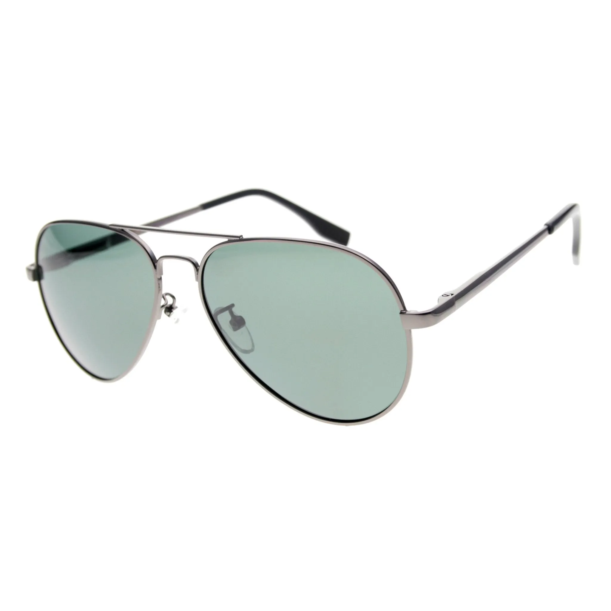 AVRO1038 - Small Polarized Metal Aviator Sunglasses