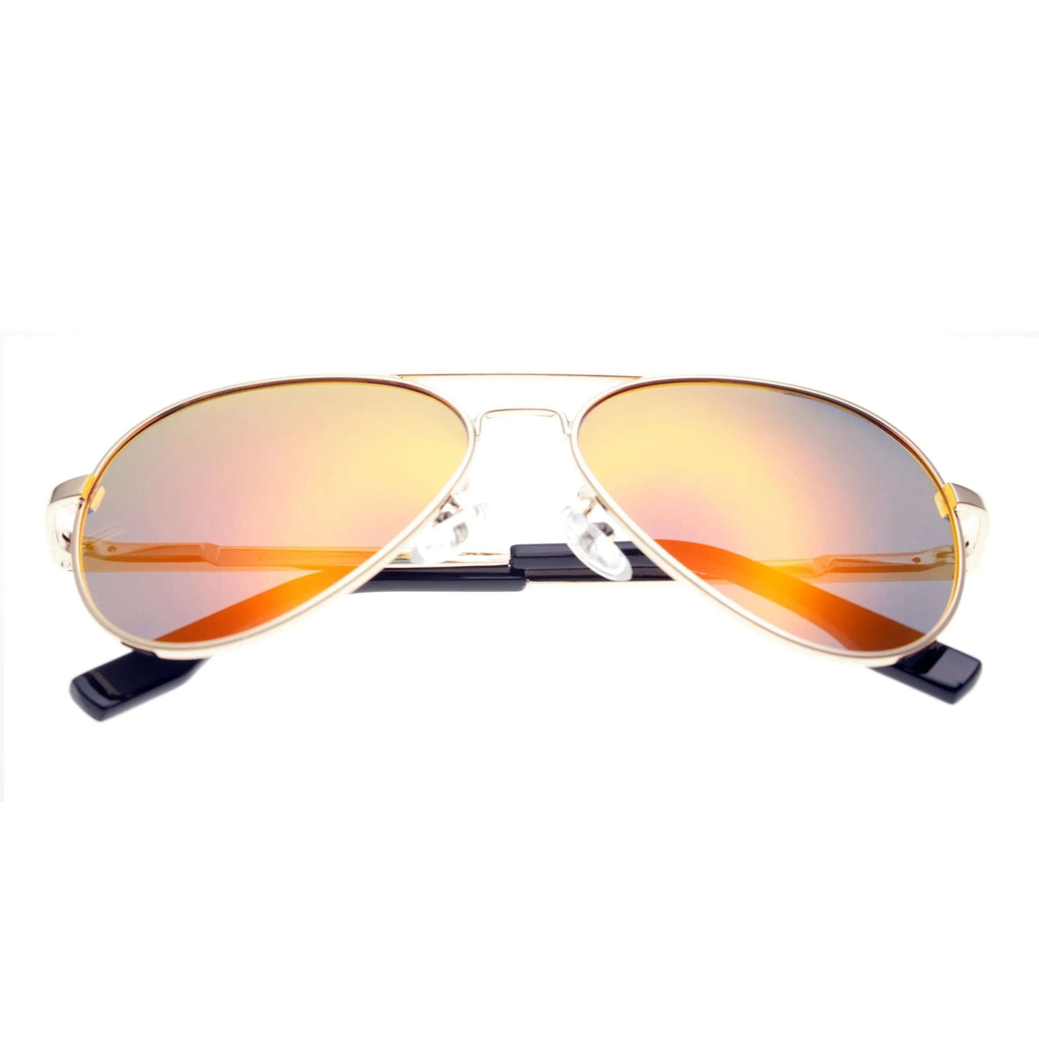 AVRO1038 - Small Polarized Metal Aviator Sunglasses