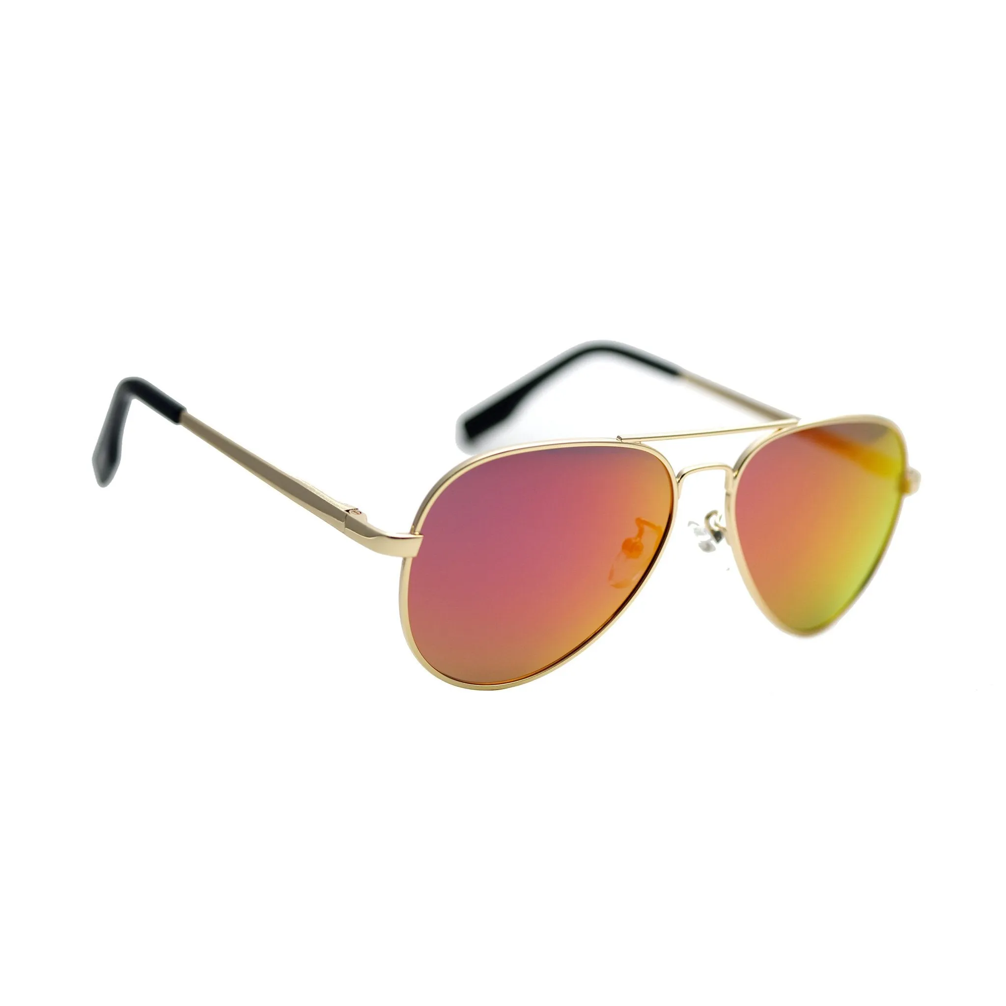 AVRO1038 - Small Polarized Metal Aviator Sunglasses