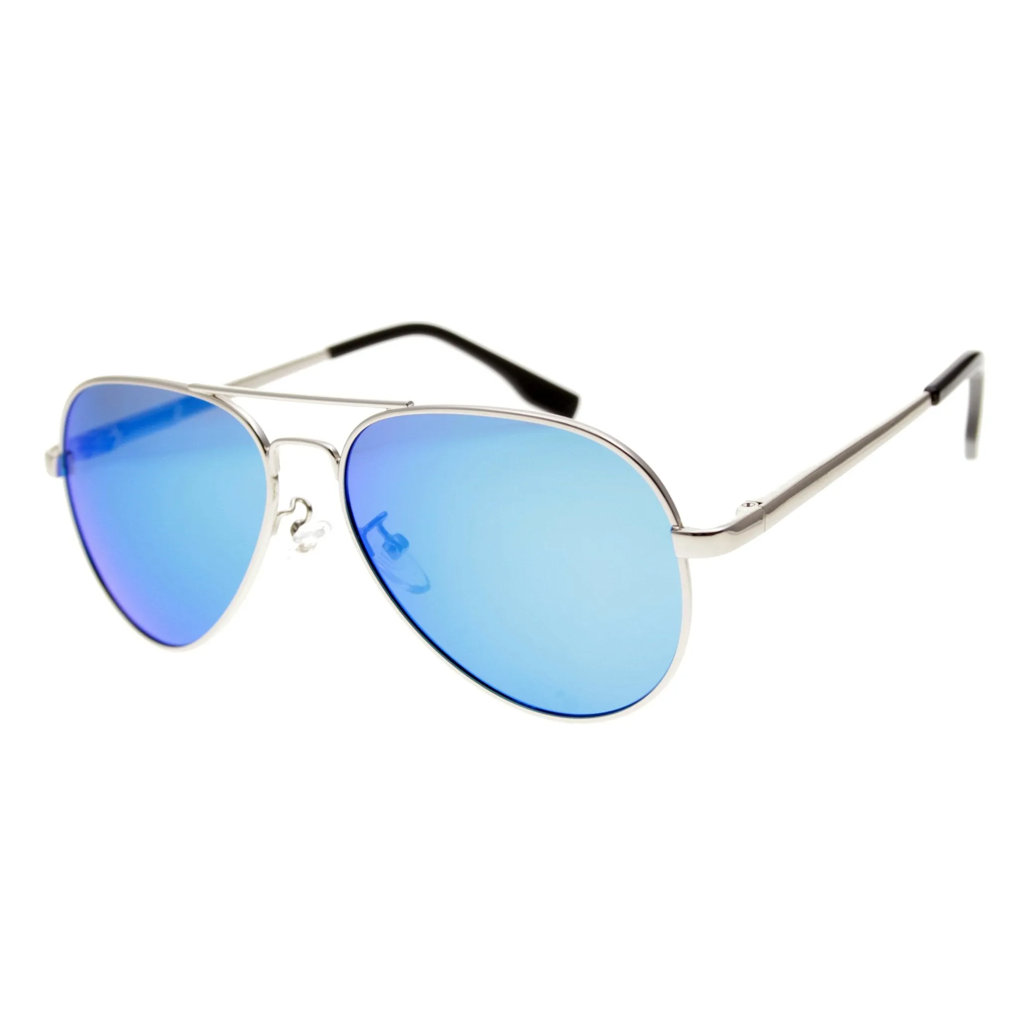 AVRO1038 - Small Polarized Metal Aviator Sunglasses