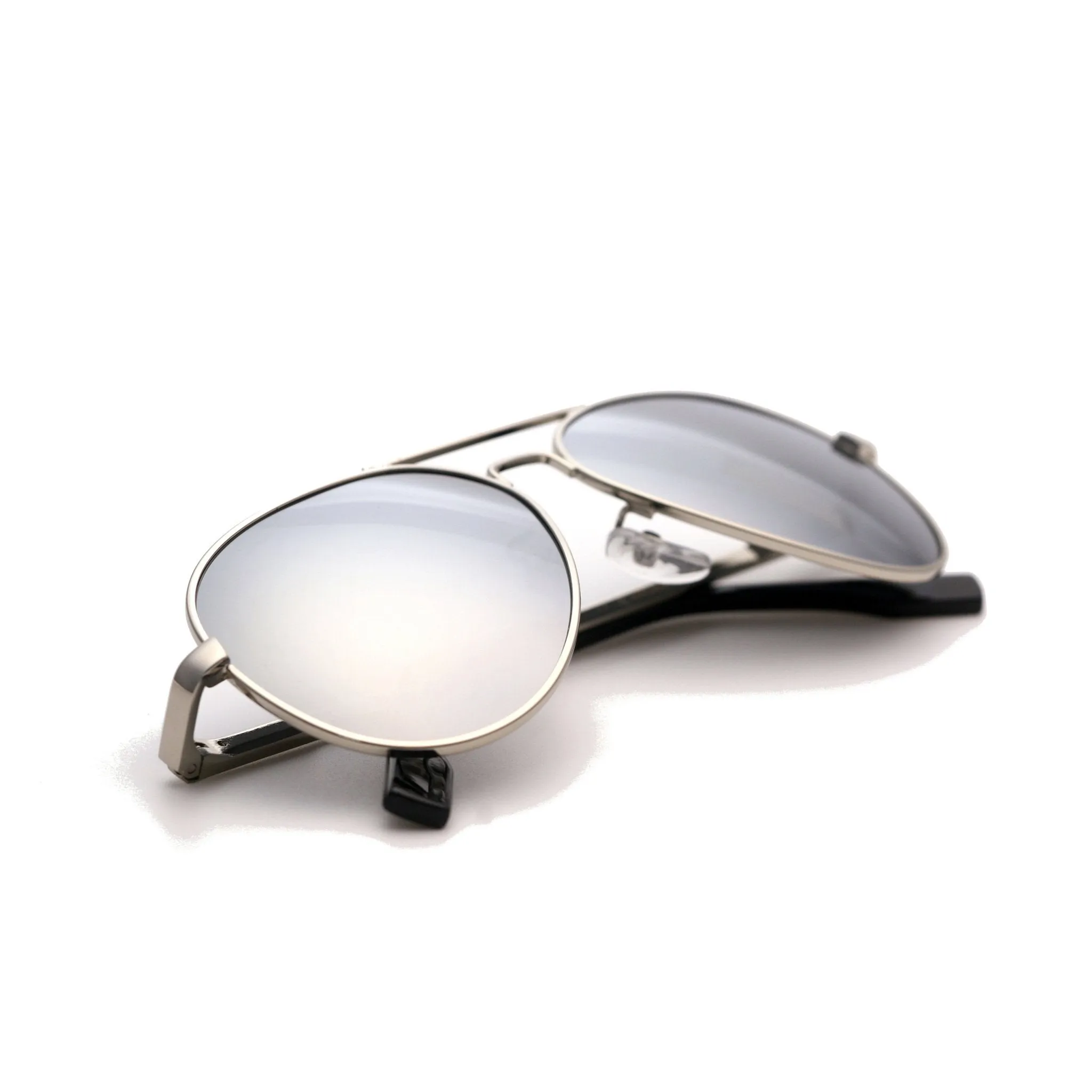 AVRO1038 - Small Polarized Metal Aviator Sunglasses