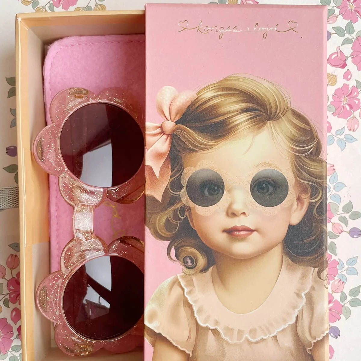 Baby Flower Sunglasses in Glitter Mist by Konges Sløjd
