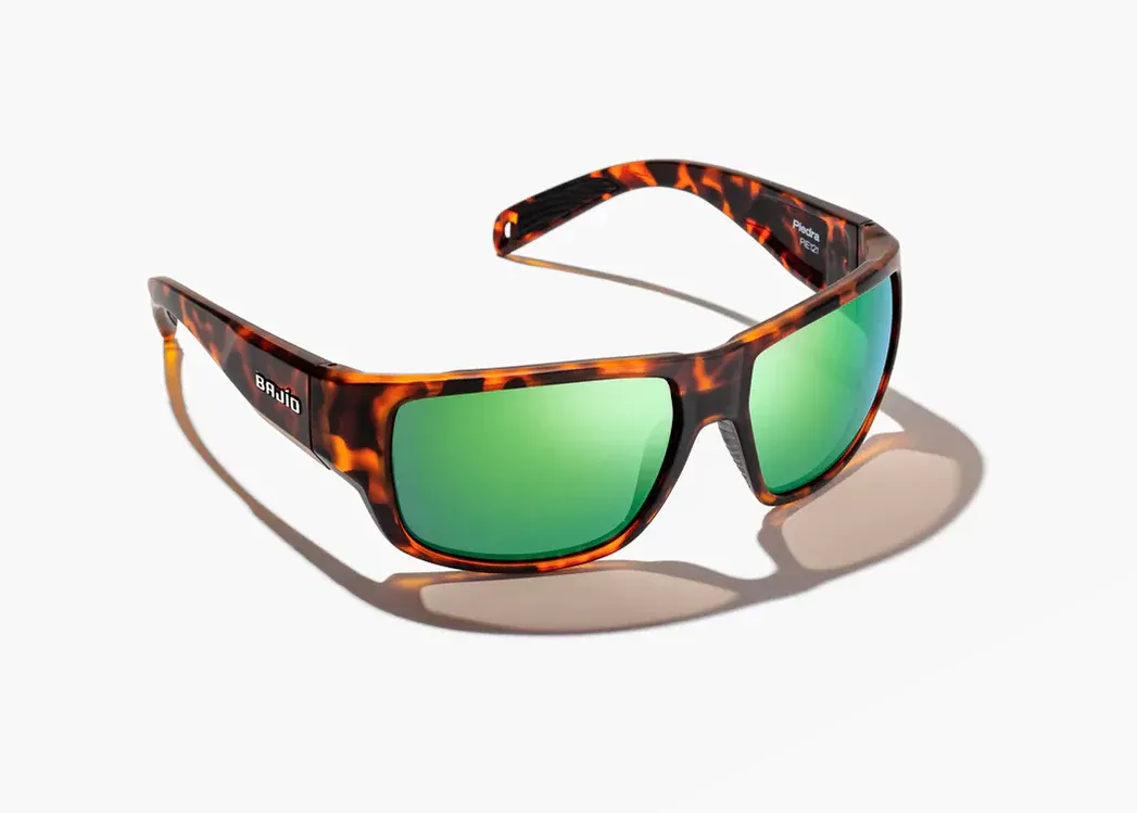 Bajio Piedra Brown Tortoise Matte / Green Mirror / Glass