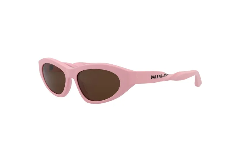 Balenciaga Cat Eye Sunglasses Pink/Brown