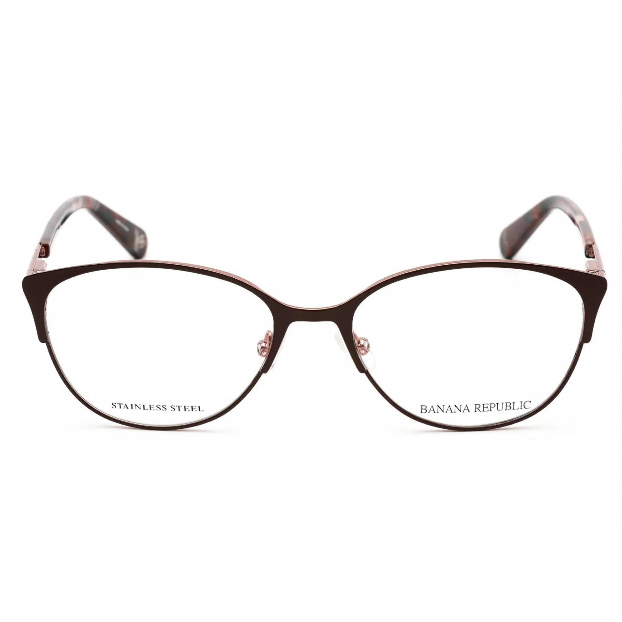 Banana Republic Women's Eyeglasses Burgundy Pink Metal/Plastic RAYNA 00T5 00