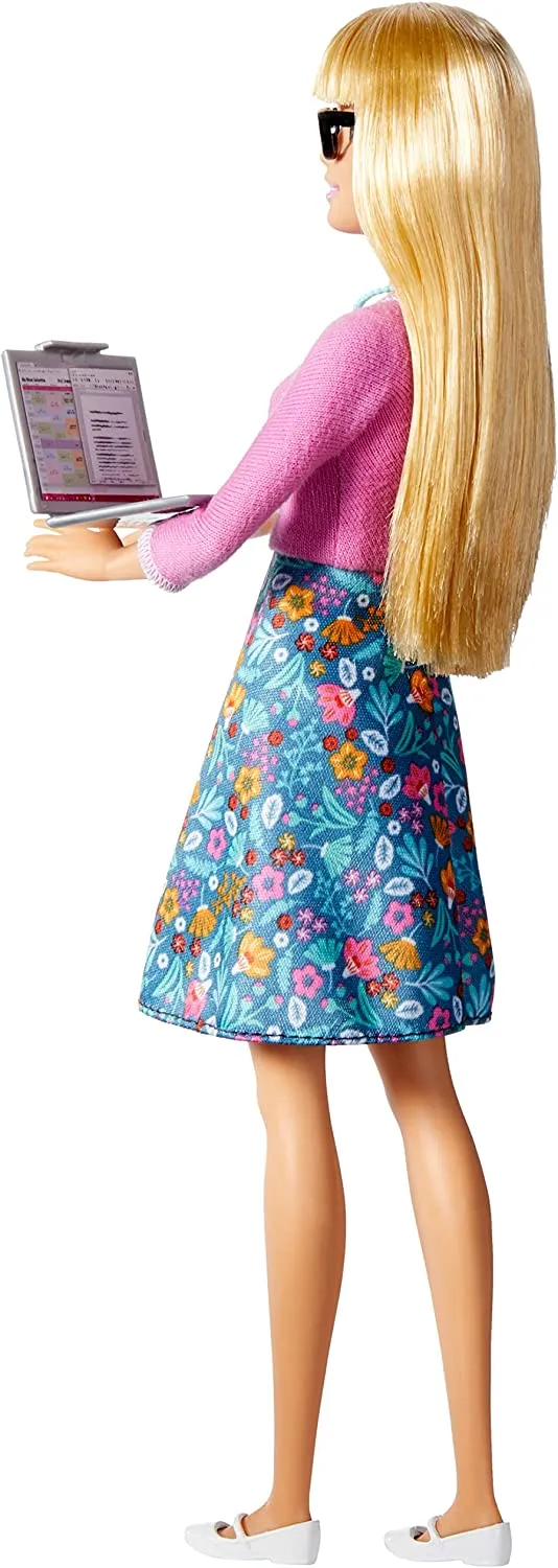 Barbie Blonde Hair Teacher Doll with Accessories for Kids Ages 3 