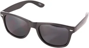 Basic Matte Black Retro Style Sunglasses and Micro Pouch