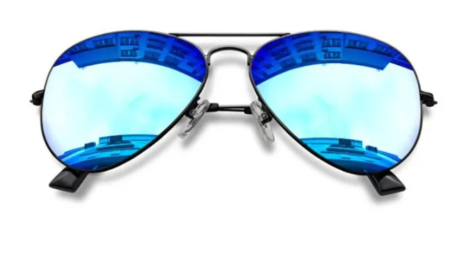 BCLEAR 1.56 Index Mirror Reflective Polarized Myopic Lenses Color Blue
