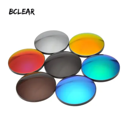 BCLEAR 1.61 Index Mirror Reflective Polarized Myopic Lenses Color Silver