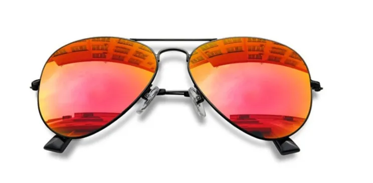 BCLEAR 1.67 Index Progressive Polarized Mirrored Sunglass Lenses Color Mirror Red