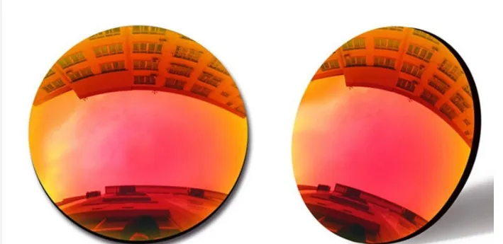 BCLEAR 1.67 Index Progressive Polarized Mirrored Sunglass Lenses Color Mirror Red